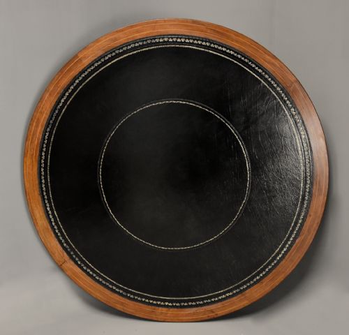 FINE QUALITY EARLY 19TH CENTURY REGENCY MAHOGANY DRUM OR LIBRARY TABLE POSSIBLY IRISH - ADDITIONAL PHOTO 17