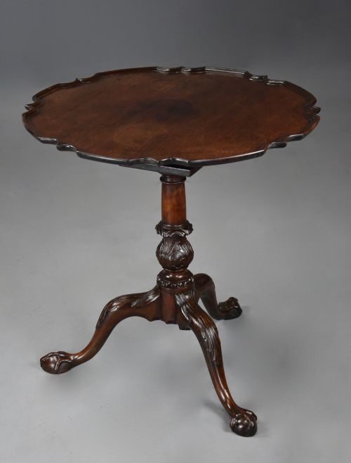 FINE QUALITY 18TH CENTURY GEORGE II MAHOGANY TRIPOD TABLE WITH SUPERB ORIGINAL RICH PATINA - ADDITIONAL PHOTO 3