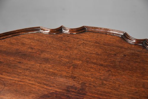 FINE QUALITY 18TH CENTURY GEORGE II MAHOGANY TRIPOD TABLE WITH SUPERB ORIGINAL RICH PATINA - ADDITIONAL PHOTO 8