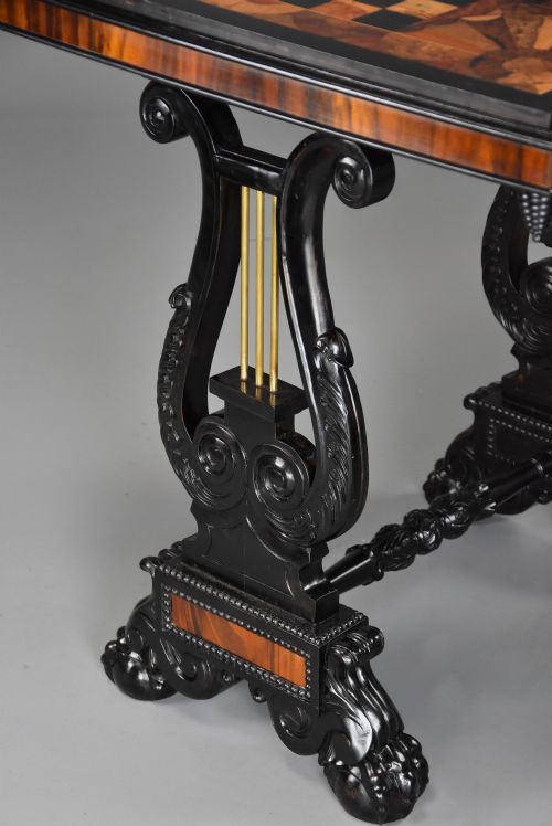STUNNING EXTREMELY RARE EARLY 19TH CENTURY SPECIMEN WOOD GAMES TABLE PROBABLY CEYLONESE - ADDITIONAL PHOTO 12