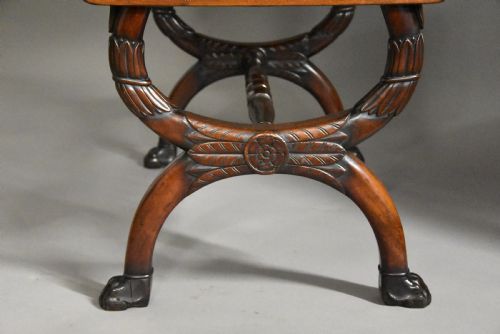 EARLY 19TH CENTURY FRENCH EMPIRE MAHOGANY SOFA TABLE OF SUPERB QUALITY PATINA ATTRIBUTED TO JEANJOSEPH CHAPUIS - ADDITIONAL PHOTO 8
