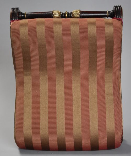 SUPERB RARE 'DESIGN BOOK' EARLY 19TH CENTURY REGENCY MAHOGANY SCROLL TOP FOOT STOOL IN THE MANNER OF MATHEW GREGSON - ADDITIONAL PHOTO 10