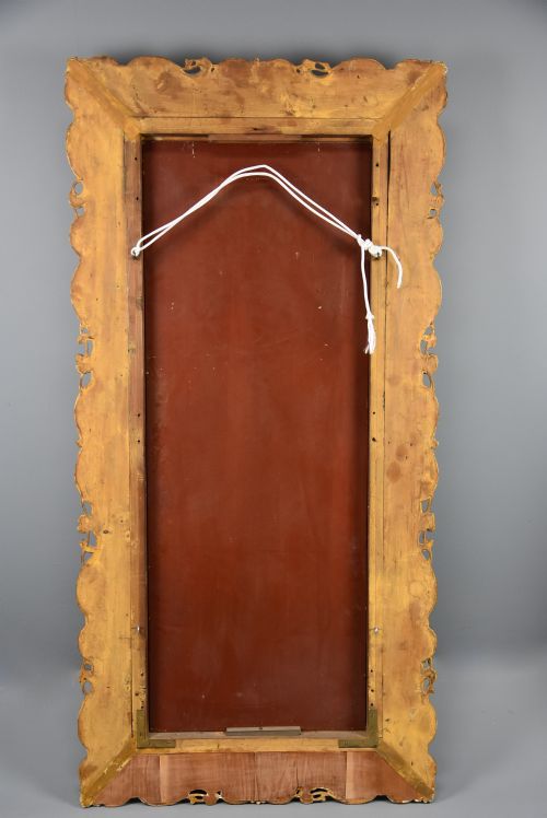 LARGE HIGHLY DECORATIVE MID 19TH CENTURY ITALIAN CARVED GILTWOOD DRESSING MIRROR - ADDITIONAL PHOTO 9