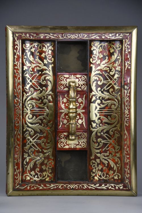 MID 19TH CENTURY ENGLISH TORTOISESHELL INLAID BRASS DESK STAND IN THE NAPOLEON III STYLE - ADDITIONAL PHOTO 13