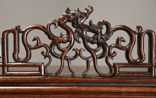 EXQUISITE FRENCH LATE 19TH CENTURY JAPANESE STYLE PADOUK DISPLAY CABINET ATTRIBUTED TO GABRIELFREDERIC VIARDOT - ADDITIONAL PHOTO 5