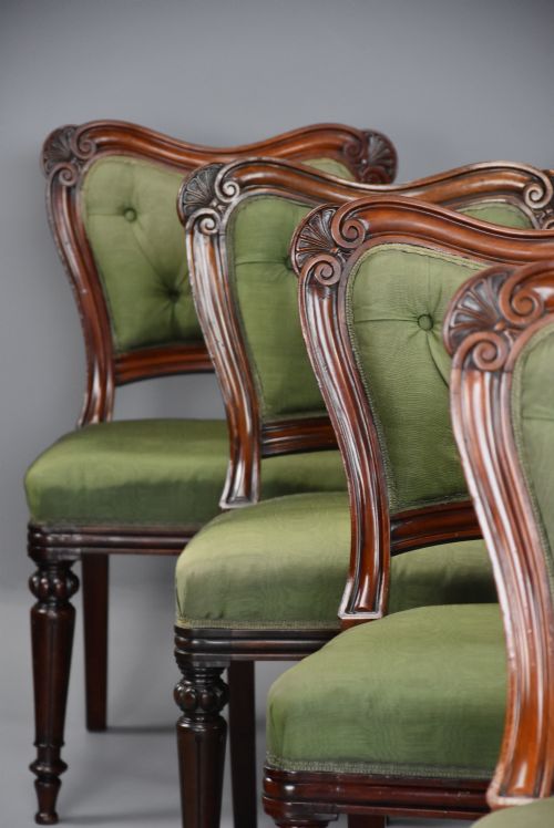 FINE QUALITY MATCHED SET OF TWELVE MID 19TH CENTURY WILLIAM IVTH MAHOGANY DINING CHAIRS ATTRIBUTED TO GILLOWS - ADDITIONAL PHOTO 7