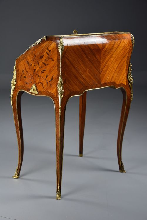 SUPERB LOUIS XV MID 18TH CENTURY FRENCH PETITE SECRETAIRE EN PENTE IN THE MANNER OF BVRB - ADDITIONAL PHOTO 13