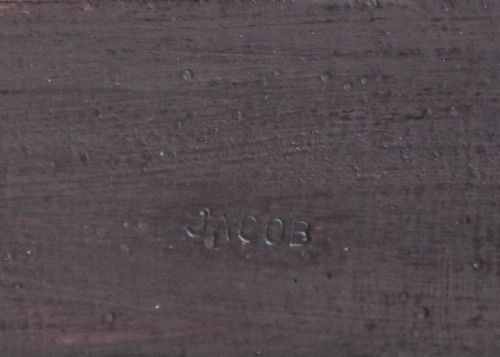 RARE AND FINE QUALITY EARLY 19TH CENTURY FRENCH EMPIRE MAHOGANY CENTRE TABLE WITH MARBLE TOP STAMPED 'JACOB' - ADDITIONAL PHOTO 12