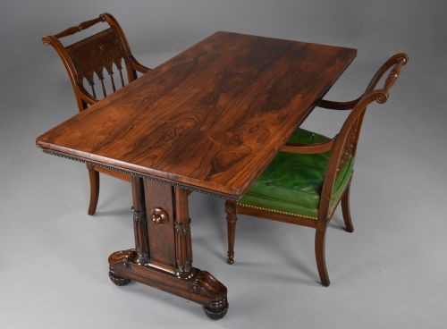FINE QUALITY WILLIAM IVTH ROSEWOOD CENTRE OR WRITING TABLE OF GILLOWS STYLE QUALITY - ADDITIONAL PHOTO 6