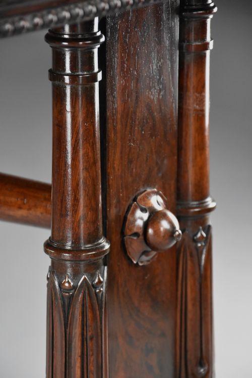 FINE QUALITY WILLIAM IVTH ROSEWOOD CENTRE OR WRITING TABLE OF GILLOWS STYLE QUALITY - ADDITIONAL PHOTO 11