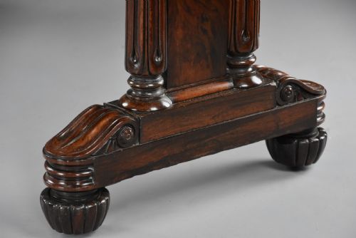 FINE QUALITY WILLIAM IVTH ROSEWOOD CENTRE OR WRITING TABLE OF GILLOWS STYLE QUALITY - ADDITIONAL PHOTO 13