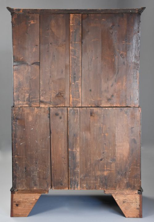 LATE 18TH CENTURY MAHOGANY PROVINCIAL CHEST ON CHEST WITH UNUSUAL FEATURES OF EXCEPTIONAL PATINA - ADDITIONAL PHOTO 12