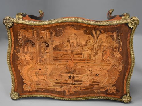 FINE QUALITY MID 19TH CENTURY KINGWOOD INLAID CENTRE TABLE IN THE FRENCH STYLE - ADDITIONAL PHOTO 11