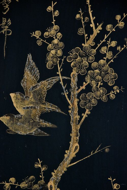 EARLY 20TH CENTURY CHINESE BLACK LACQUERED FOURLEAF FREESTANDING SCREEN OR ROOM DIVIDER - ADDITIONAL PHOTO 8