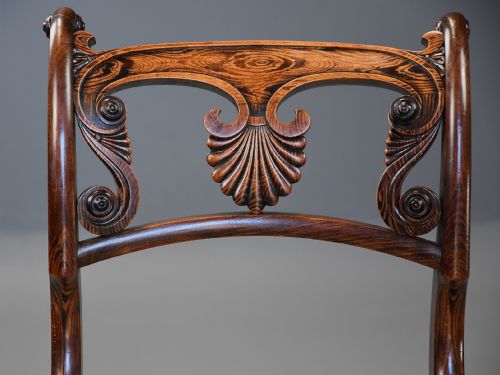 FINE QUALITY SET OF THIRTEEN EARLY 19THC REGENCY SIMULATED ROSEWOOD DINING CHAIRS - ADDITIONAL PHOTO 13