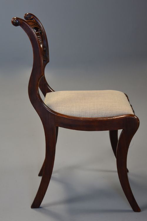FINE QUALITY SET OF THIRTEEN EARLY 19THC REGENCY SIMULATED ROSEWOOD DINING CHAIRS - ADDITIONAL PHOTO 14