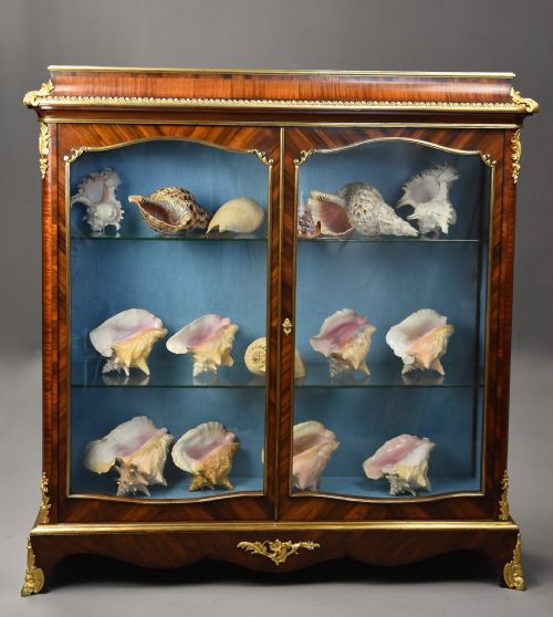 FINE QUALITY MID 19TH CENTURY FRENCH KINGWOOD DISPLAY CABINET WITH ORMOLU DECORATION - ADDITIONAL PHOTO 2