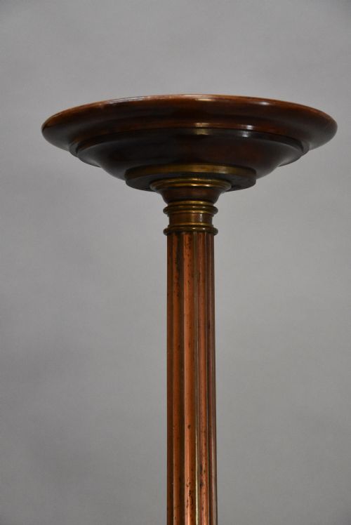 SUPERB PAIR OF LATE 19TH CENTURY REGENCY STYLE BRONZE MAHOGANY TORCHERES IN THE MANNER OF GEORGE SMITH OR THOMAS HOPE - ADDITIONAL PHOTO 3