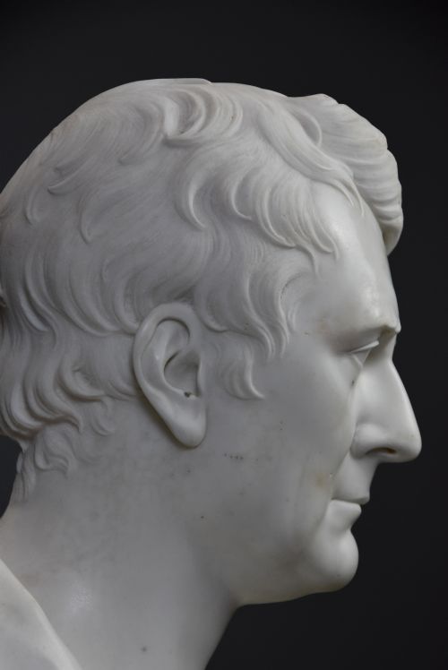 LARGE FINE QUALITY 19TH CENTURY MARBLE BUST OF JAMES LOCH MP 1839 SIGNED 'J FRANCIS' 17801861 - ADDITIONAL PHOTO 7