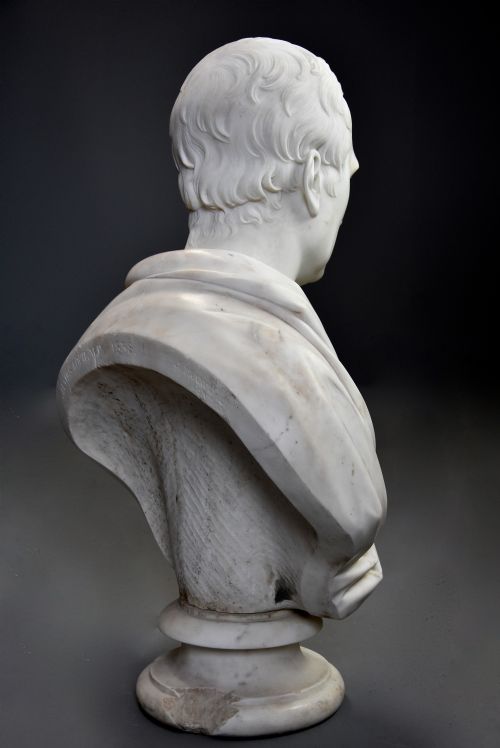 LARGE FINE QUALITY 19TH CENTURY MARBLE BUST OF JAMES LOCH MP 1839 SIGNED 'J FRANCIS' 17801861 - ADDITIONAL PHOTO 9