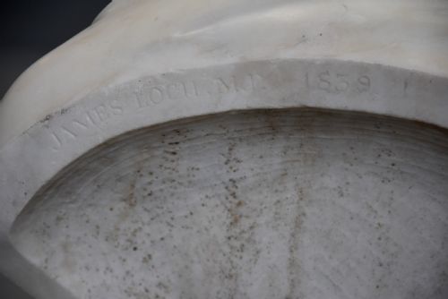 LARGE FINE QUALITY 19TH CENTURY MARBLE BUST OF JAMES LOCH MP 1839 SIGNED 'J FRANCIS' 17801861 - ADDITIONAL PHOTO 11