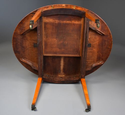 RARE LATE 18TH CENTURY SOLID FIDDLEBACK SYCAMORE PEMBROKE TABLE OF FINE PATINA - ADDITIONAL PHOTO 15