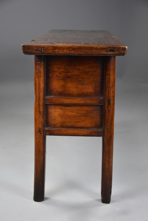 LATE 19TH CENTURY RUSTIC CHINESE ELM DRESSER OR SIDEBOARD OF FINE PATINA - ADDITIONAL PHOTO 11