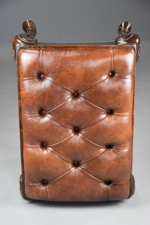 LATE 19TH CENTURY WALNUT CABRIOLE LEG STOOL IN THE QUEEN ANNE STYLE - ADDITIONAL PHOTO 8