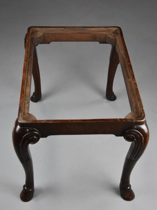 LATE 19TH CENTURY WALNUT CABRIOLE LEG STOOL IN THE QUEEN ANNE STYLE - ADDITIONAL PHOTO 11
