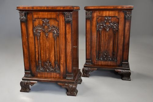 SUPERB RARE PAIR OF MID 18TH CENTURY MAHOGANY CHIPPENDALE PEDESTAL CABINETS OF EXCEPTIONAL COLOUR - ADDITIONAL PHOTO 3