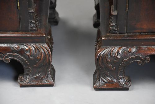 SUPERB RARE PAIR OF MID 18TH CENTURY MAHOGANY CHIPPENDALE PEDESTAL CABINETS OF EXCEPTIONAL COLOUR - ADDITIONAL PHOTO 13