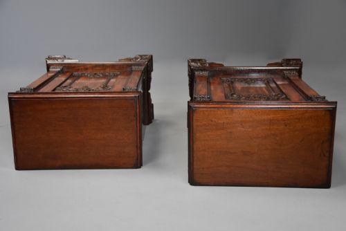 SUPERB RARE PAIR OF MID 18TH CENTURY MAHOGANY CHIPPENDALE PEDESTAL CABINETS OF EXCEPTIONAL COLOUR - ADDITIONAL PHOTO 15