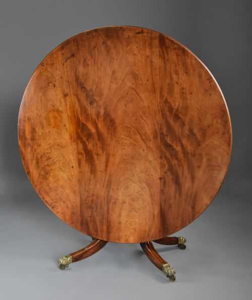 Rare Early 19thc Regency Mahogany Breakfast Table or Centre Table of Fine, Faded Patina