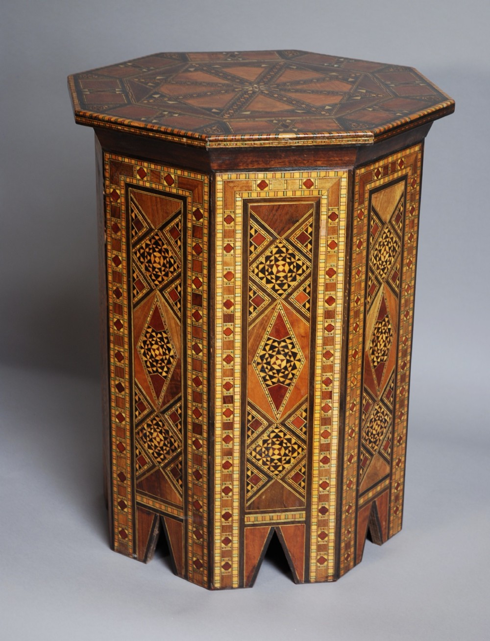 Eastern octagonal inlaid occasional table