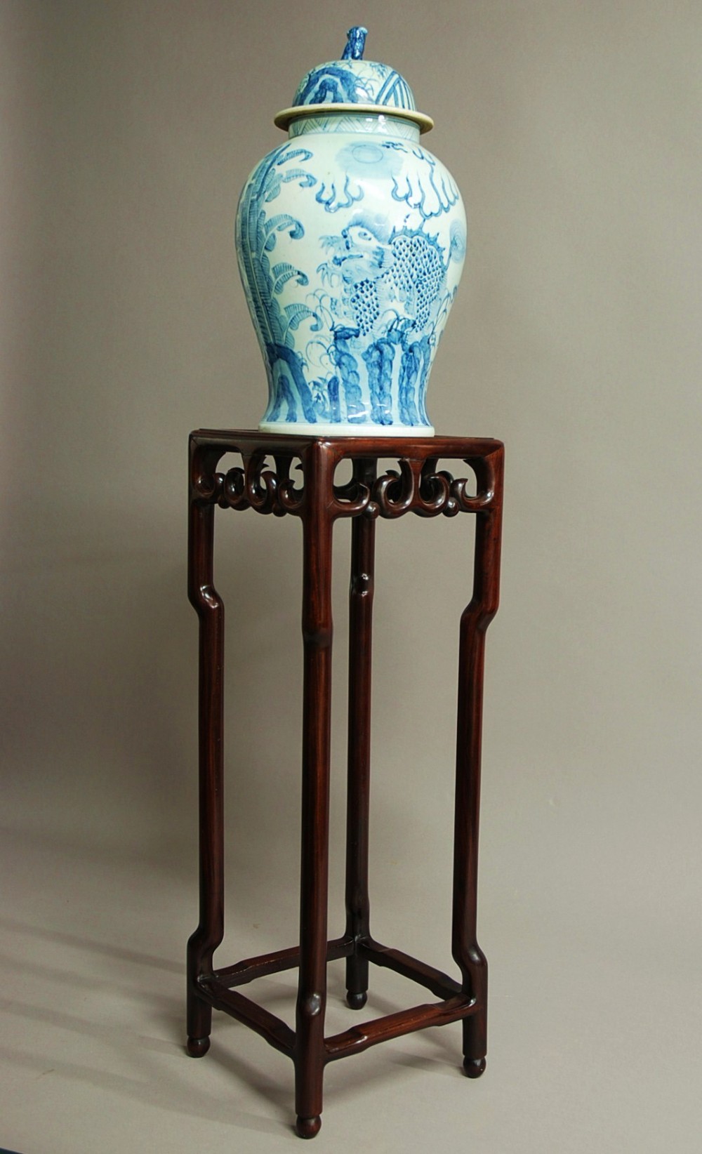 Chinese hardwood pot stand