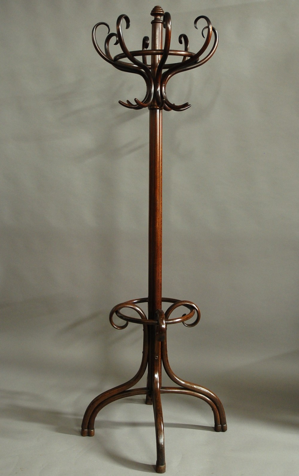 Edwardian bentwood hat and coat stand by Thonet