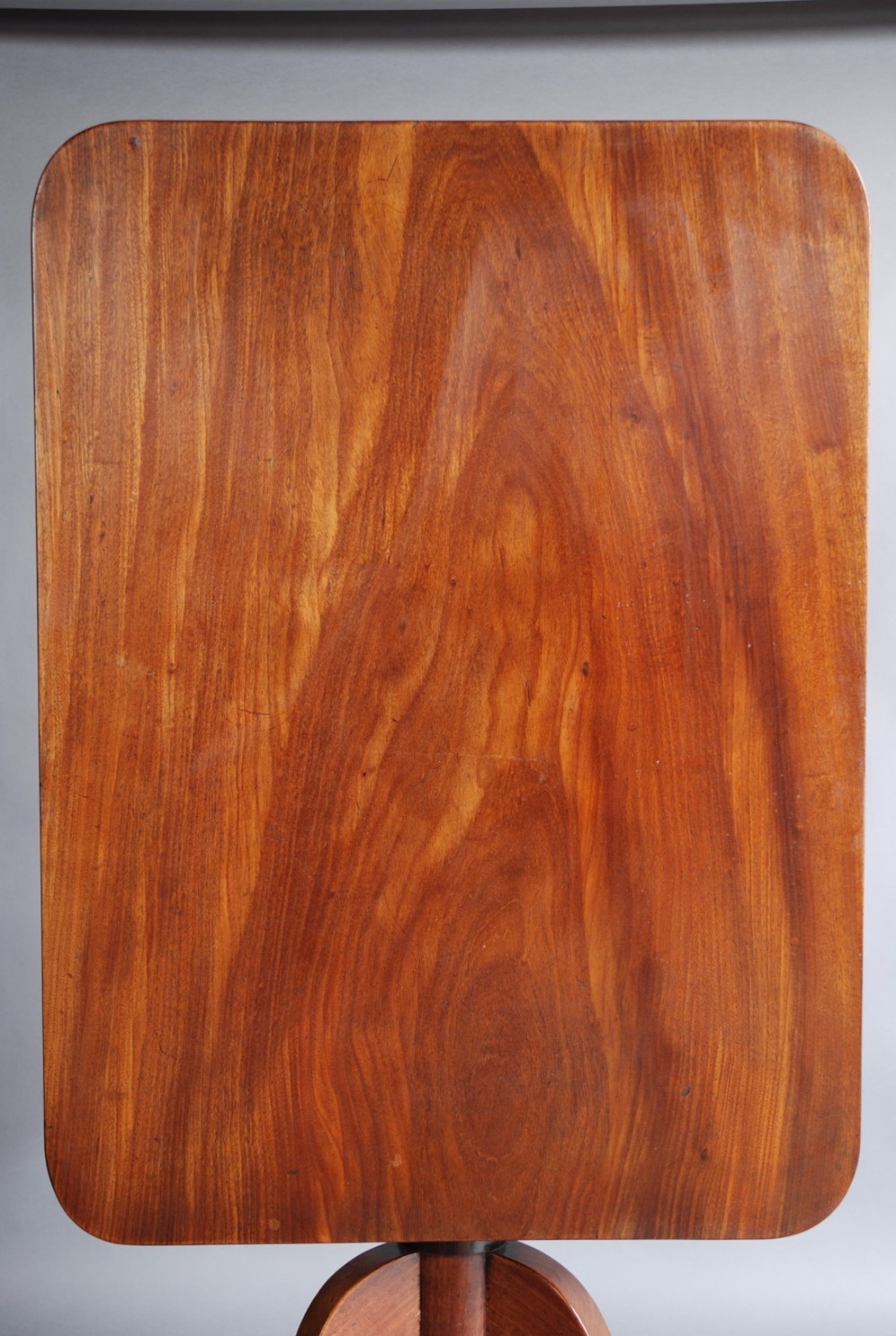 Mid 19th century provincial mahogany tilt top table with superb patina