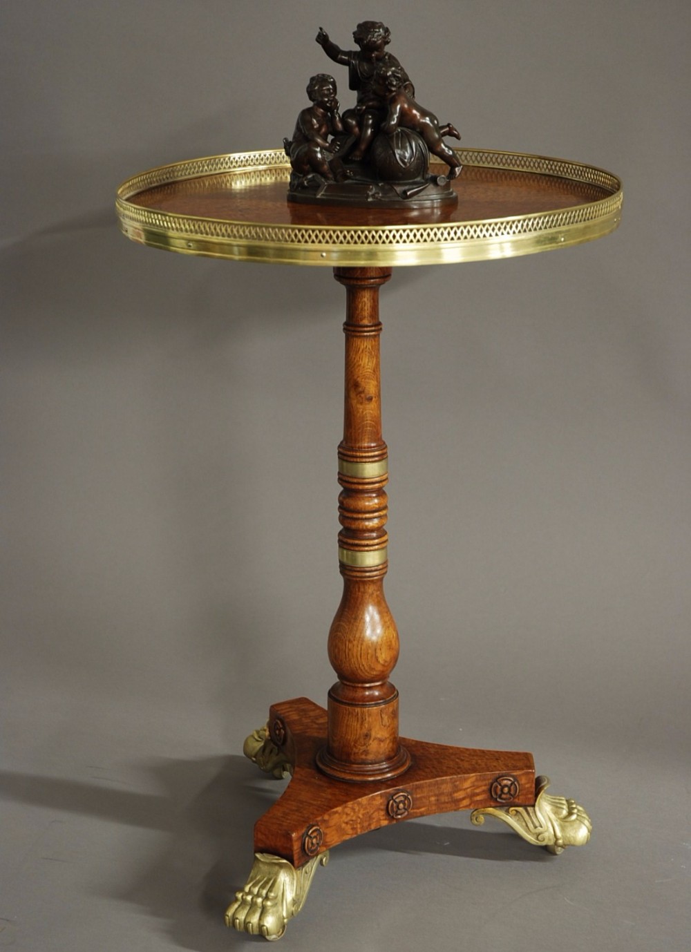 Superb 19th century oak occasional table of fine quality