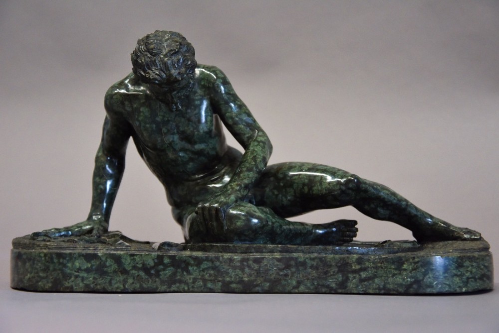 Late 19th century Grand Tour serpentine figure of the 'Dying Gaul'