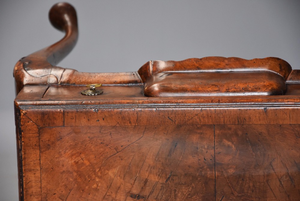 Pair of early 20th century Queen Anne style freestanding walnut side tables View XIII