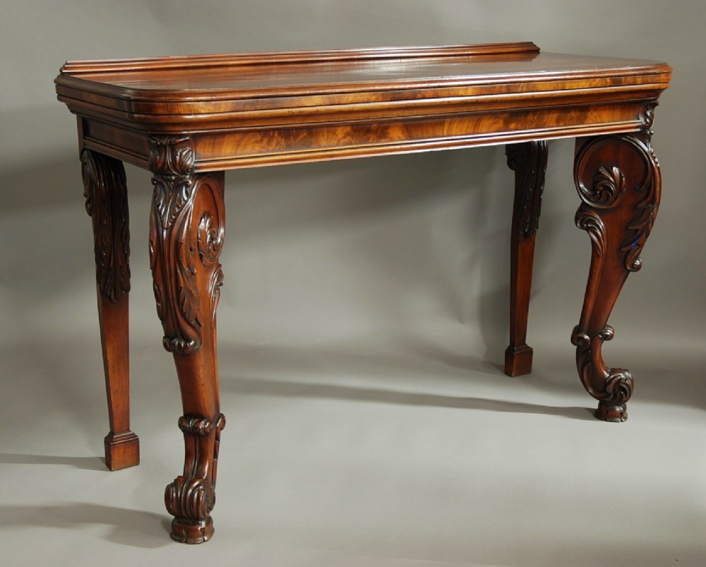 Superb quality William IV mahogany console table in the manner of Gillows
