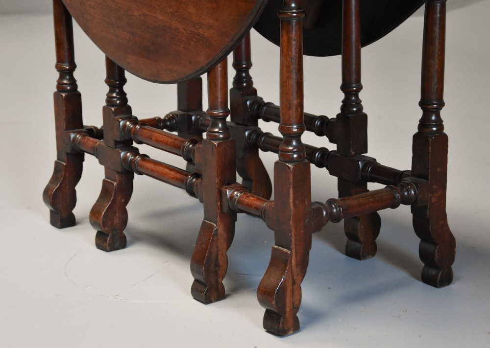 Rare 18th century mahogany gateleg table of small proportions & good patina View XI