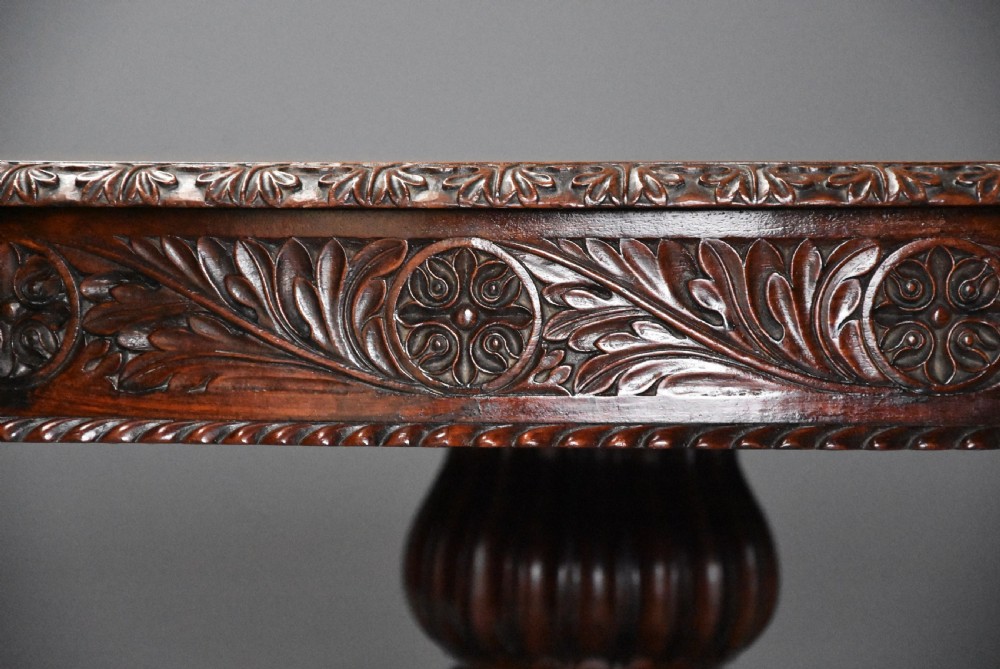 Mid 19th century large Anglo Indian padouk circular centre table View IV