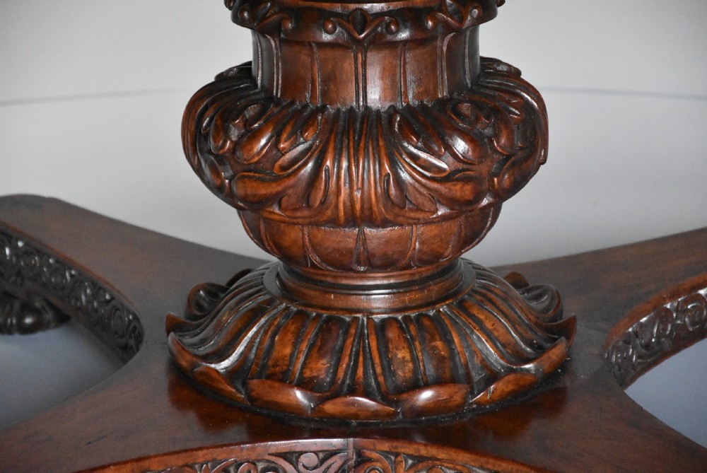 Mid 19th century large Anglo Indian padouk circular centre table View X