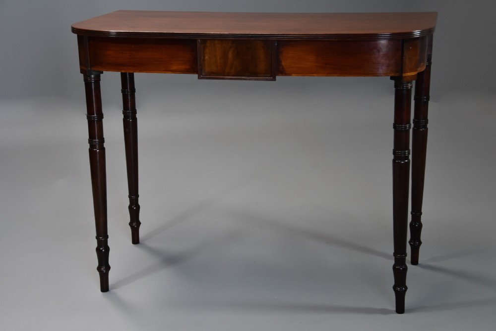 Pair of early 19th century mahogany console tables View V