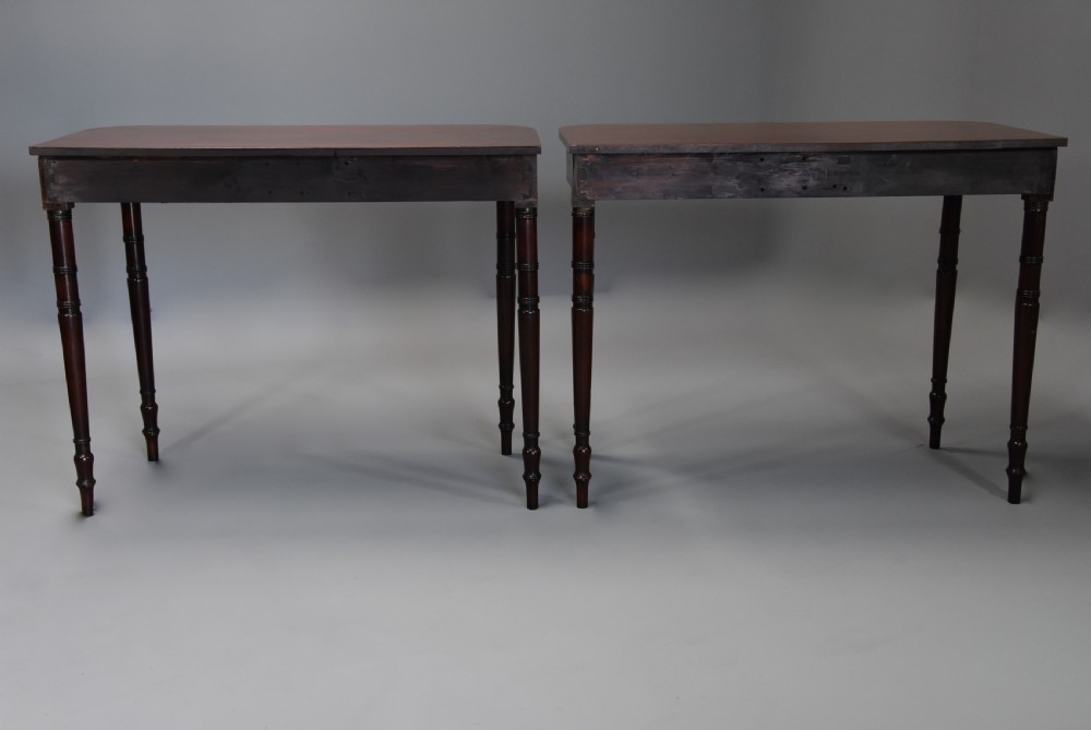 Pair of early 19th century mahogany console tables View X