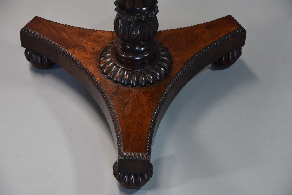 Fine quality 19th century William IVth globe on rosewood stand View X