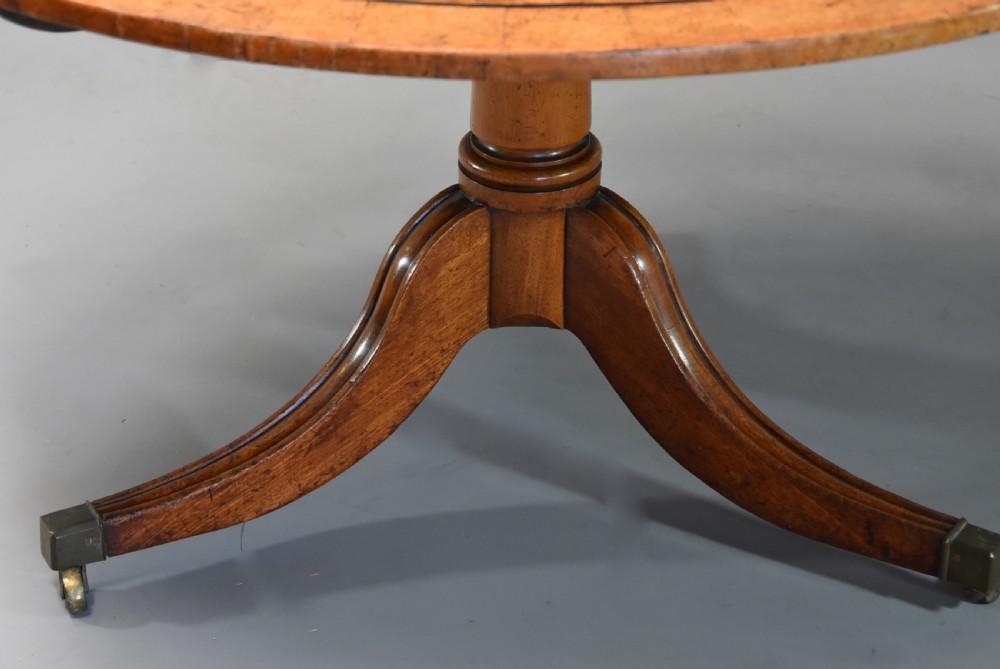 Late 19th century burr elm breakfast table View IX
