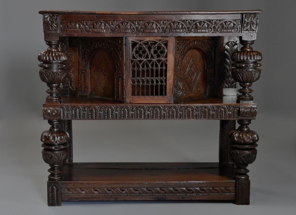 Superb oak livery cupboard of very good proportions and wonderful patina View II