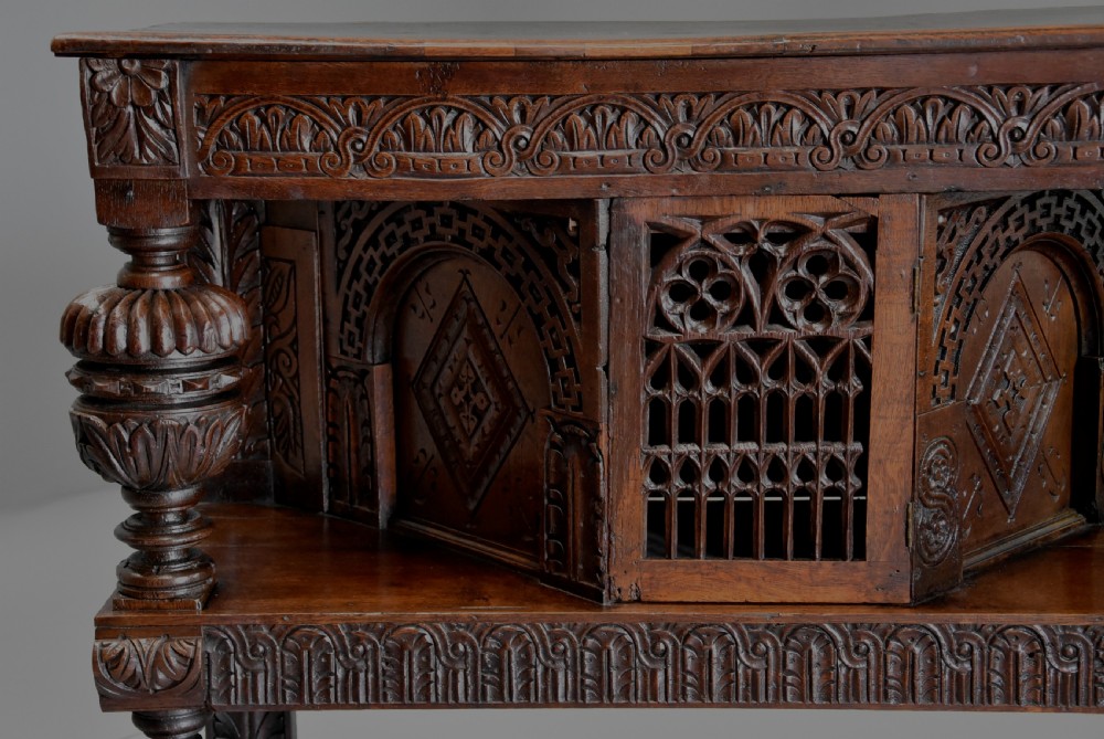Superb oak livery cupboard of very good proportions and wonderful patina View VIII